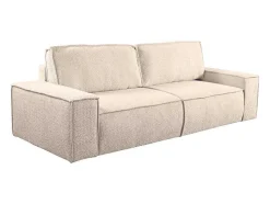 Vente-unique 2En 3-Zitsbank-3-Zits Slaapbank Van Teddy Stof - Beige - Amelia Van Pascal Morabito