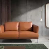 Angel Cerda Tweezitsbank-2-Zitsbank Bekleed In Bruin Leder 6170