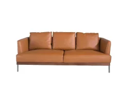 Angel Cerda 2En 3-Zitsbank-3-Zitsbank Bekleed In Bruin Leer 6171