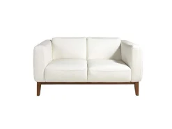 Angel Cerda Zitbank-2-Zitsbank Bekleed In Wit Leder 6118