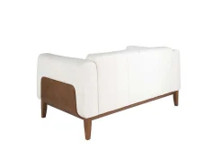 Angel Cerda Zitbank-2-Zitsbank Bekleed In Wit Leder 6118