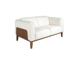 Angel Cerda Zitbank-2-Zitsbank Bekleed In Wit Leder 6118
