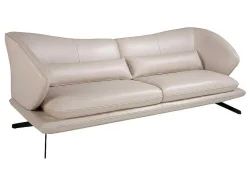 Angel Cerda 2En 3-Zitsbank-3-Zitsbank In Taupe Grijs Rundleder 6146
