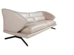 Angel Cerda 2En 3-Zitsbank-3-Zitsbank In Taupe Grijs Rundleder 6146