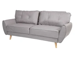Vente-unique Klik-Klak En Bz Slaapbank-3-Zitsbank Mcw-J19, Stof/Textiel Grijs