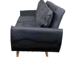 Vente-unique Klik-Klak En Bz Slaapbank-3-Zitsbank Mcw-J19, Stof/Textiel Antraciet