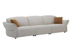 Vente-unique Vierzitsbank-4-Zitsbank Van Beige Stof Bodura