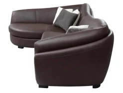PASCAL MORABITO Designer Zitbank-5-Zitshoekbank In Buffelleer Caipi - Bruin - Hoek Links - Van