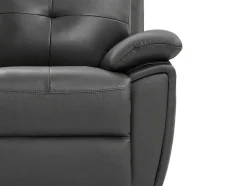 Vente-unique Relaxbanken Met Manuele Relaxfunctie-3-Zits-Relaxbank Van Grijs Leer Vineta