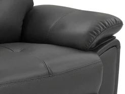 Vente-unique Relaxbanken Met Manuele Relaxfunctie-3-Zits-Relaxbank Van Grijs Leer Vineta