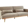 Vente-unique Scandinavisch-3-Zitsslaapbank Van Stof Esme - Beige