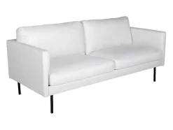 Vente-unique Stoffen Zitbank-Zoom Bank 2 Persoons Lichtbeige.