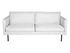 Vente-unique Stoffen Zitbank-Zoom Bank 2 Persoons Lichtbeige.