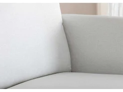 Vente-unique Stoffen Zitbank-Zoom Bank 2 Persoons Lichtbeige.