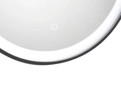 OZAIA Accessoires & Spiegels-Zwarte Ronde Lichtgevende Badkamerspiegel Met Leds - D. 80 Cm - Numea