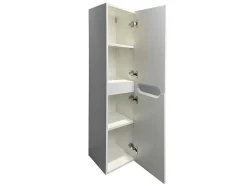 Vente-unique Dubbele Wastafel-Zwevend Wastafelmeubel Met Dubbel Inbouwbekken En Kast - Wit - 120 Cm - Selita